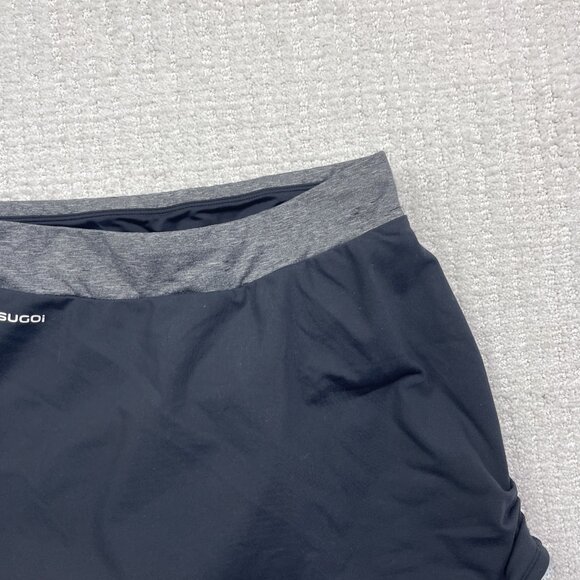 SUGOI Biker Paddded Skorts Womens Medium Black / Grey Cycling Racing Outdoor - Picture 3 of 11